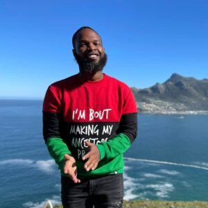 Photo of presenter, Damon Watson, LPC, MPH (he/him) in Capetown